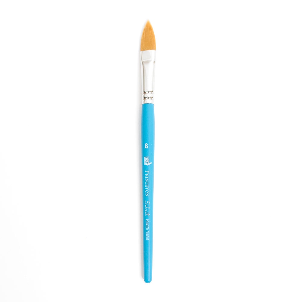 Princeton, Brush Filbert, Art & School, Select, Bristle, Pointed Filbert, 8, 146097